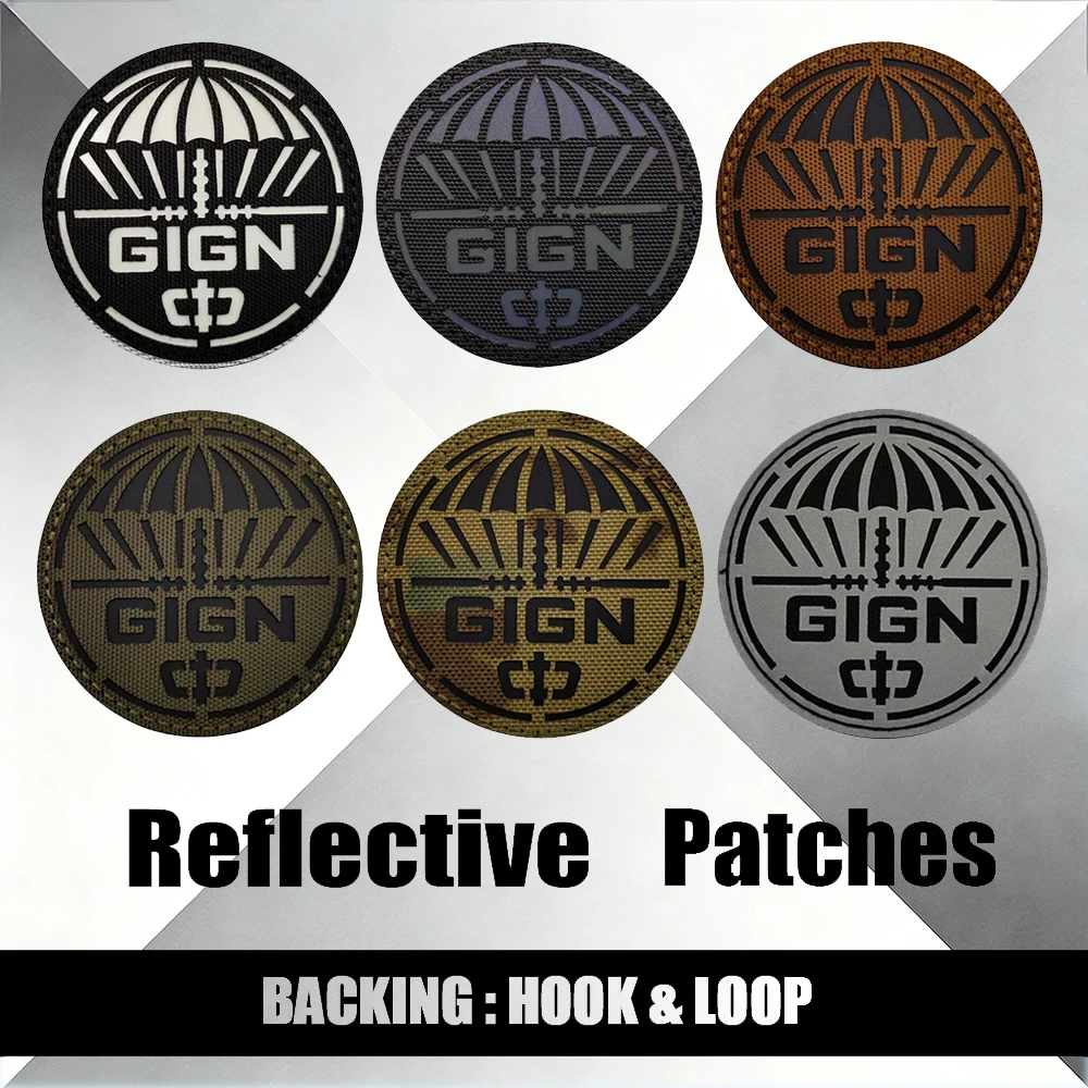 Industrial Laser Welding - Patches Táticos GIGN da França: Emblemas
