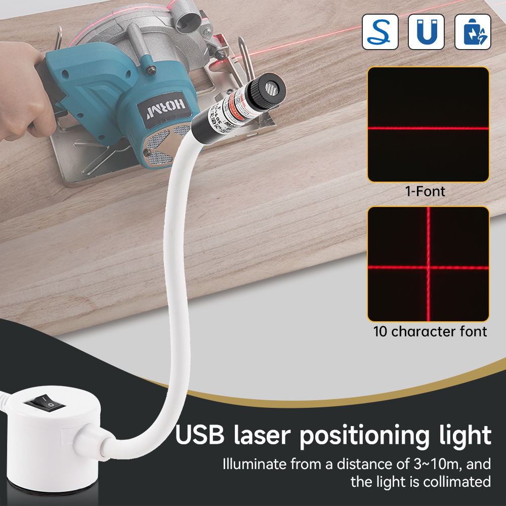 Industrial Laser Welding - Luz laser vermelha alimentada por usb,