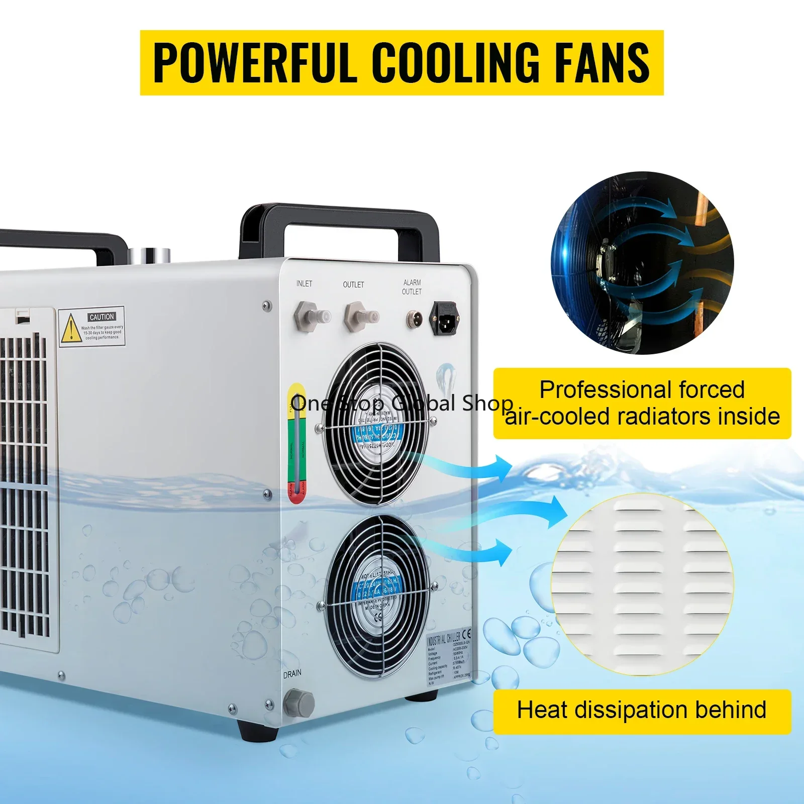 Resfriador de Água Industrial  - Laser Chiller Water Cooler avaliação e preço
